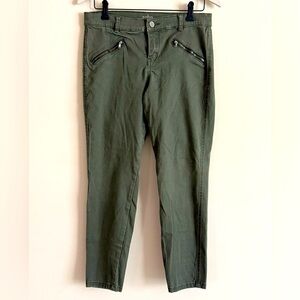 Soho New York & Company Ankle Legging Jeans Olive Green Size 8